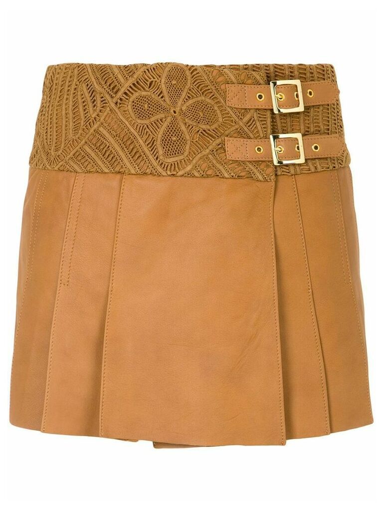 Martha Medeiros Mida wrap skirt - Brown