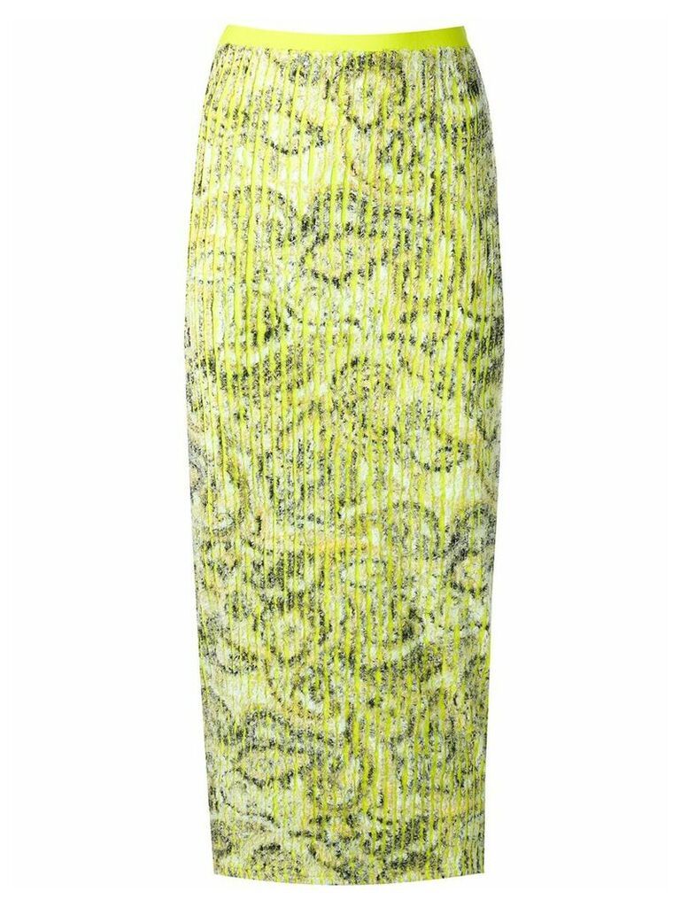 Y/Project textured pencil skirt - Green