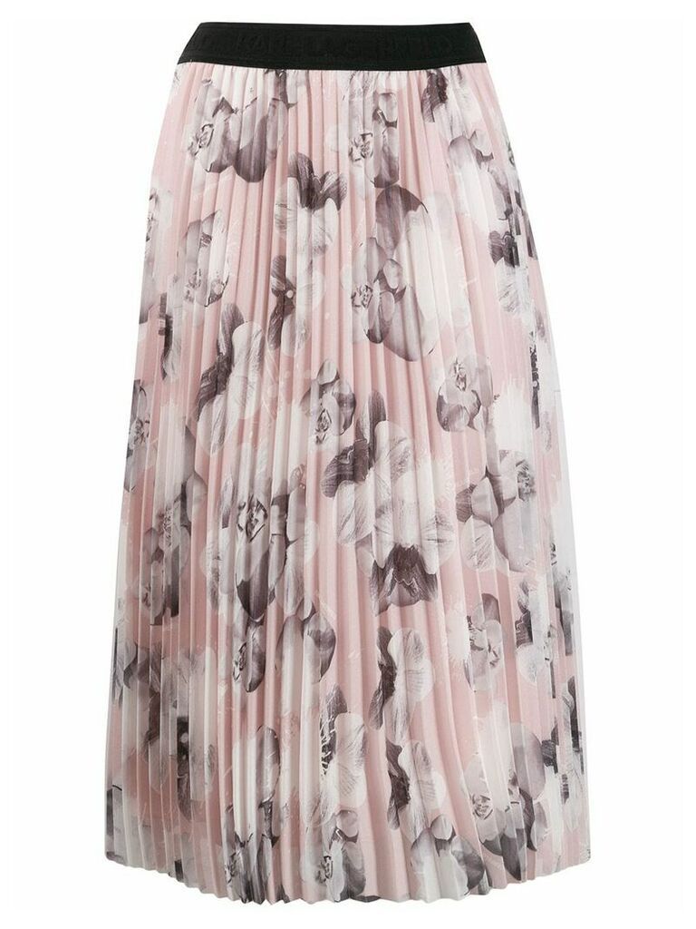 Karl Lagerfeld floral print skirt - PINK