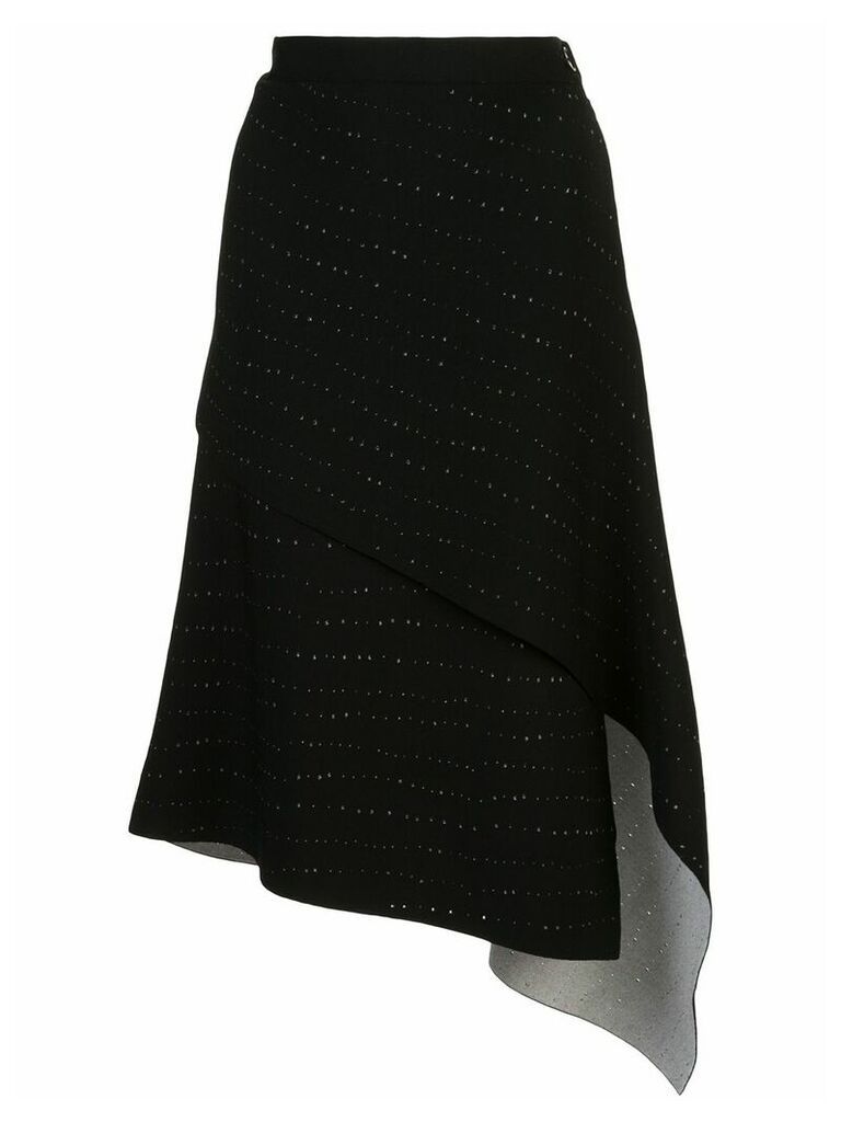 Proenza Schouler perforated knitted skirt - Black