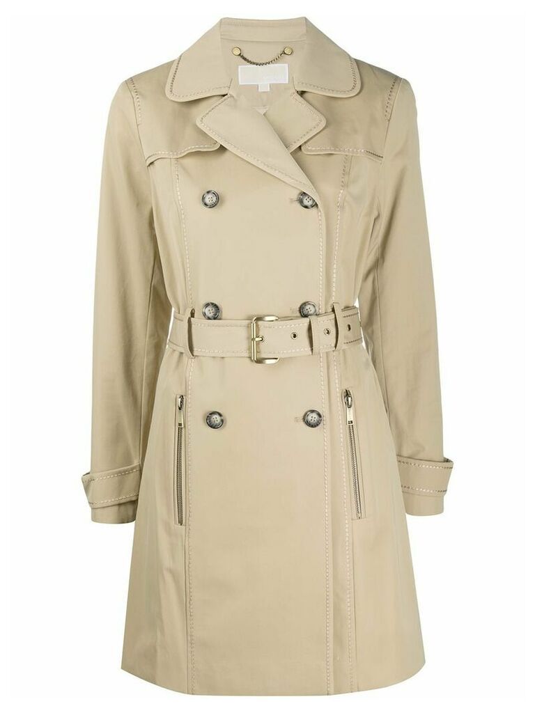 Michael Michael Kors double-breasted trench coat - NEUTRALS