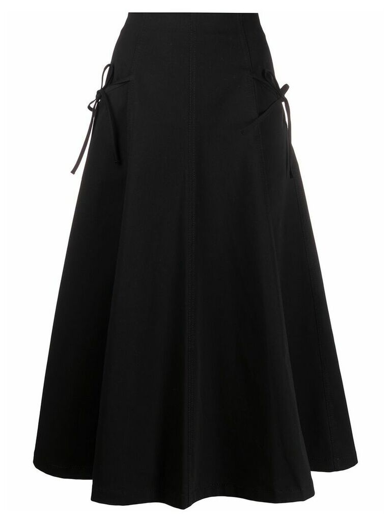 Vivetta tie-fastening high-waist skirt - Black