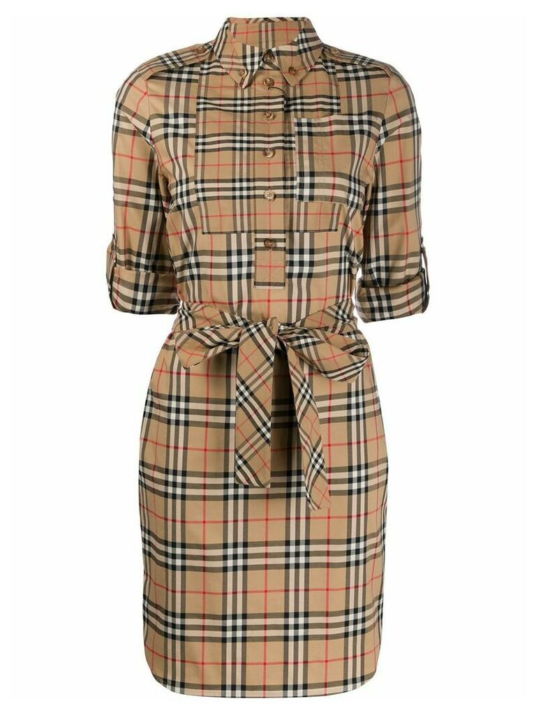 Burberry Vintage Check shirt dress - NEUTRALS