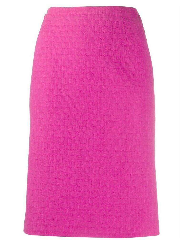 Gianfranco Ferré Pre-Owned 1990s jacquard polka dotted skirt - PINK