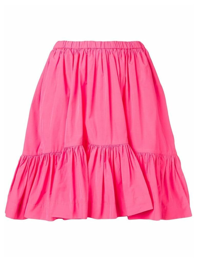 MSGM ruched panelled skirt - PINK