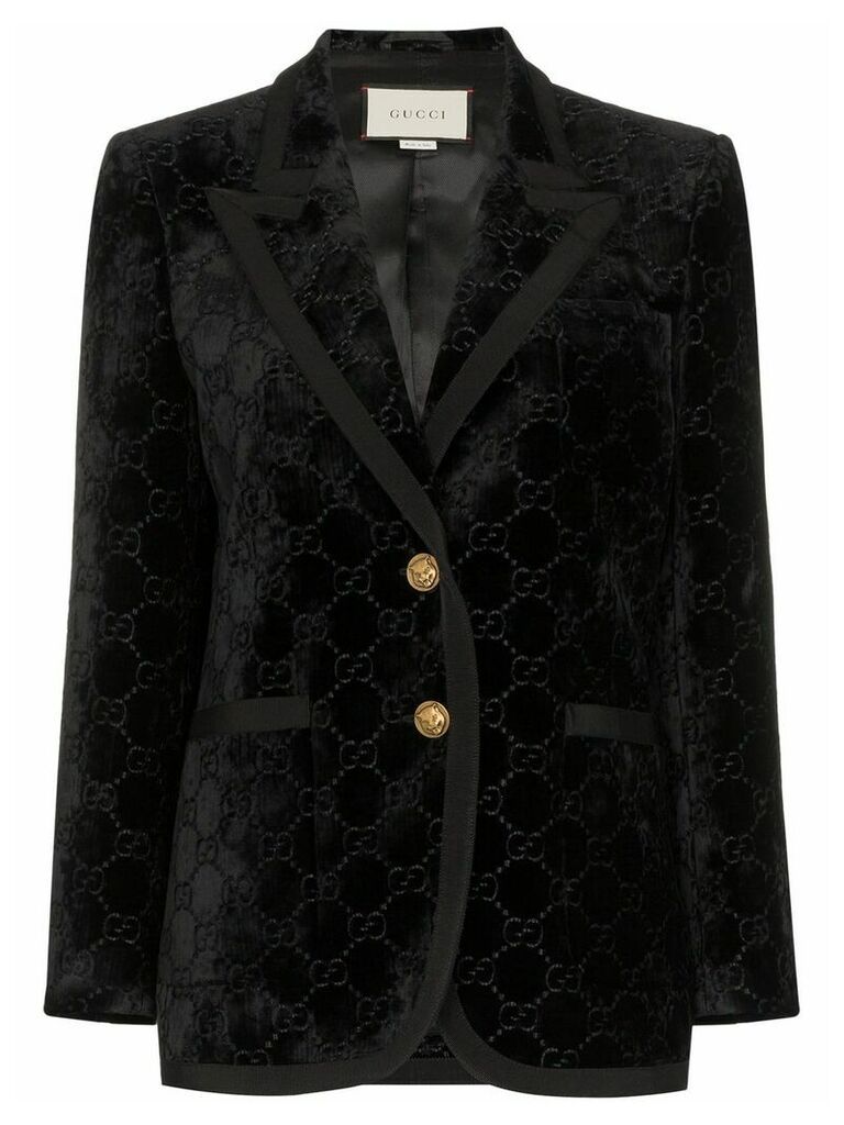 Gucci GG Supreme pattern blazer - Black