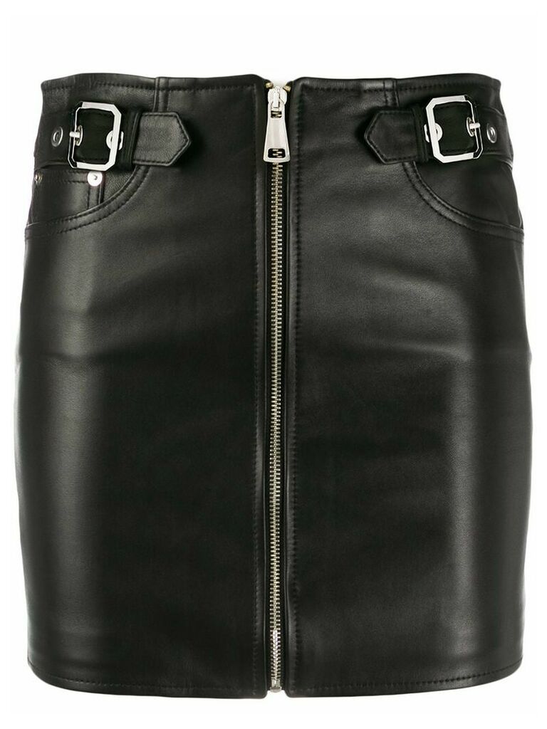 Manokhi zip-up short skirt - Black