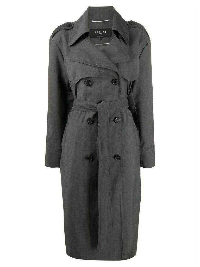 Rochas belted trench coat - Grey