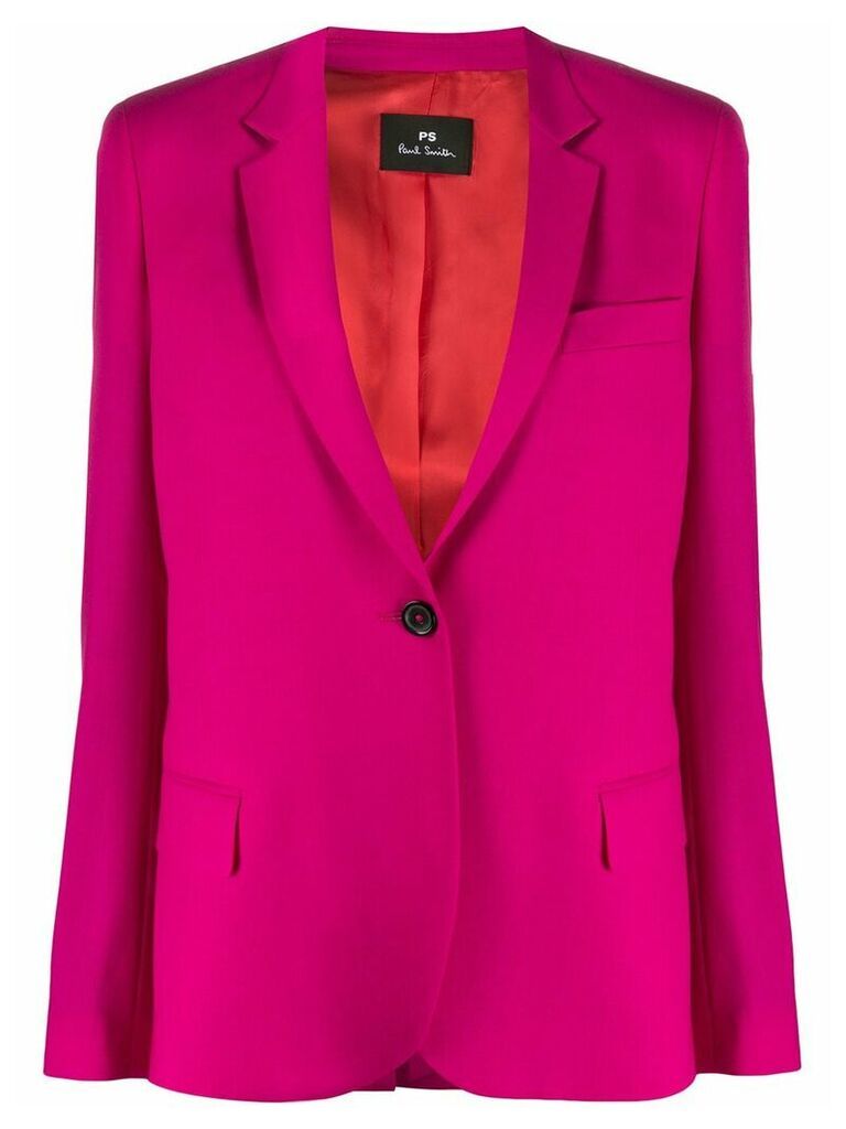 PS Paul Smith long sleeve button up blazer - PINK