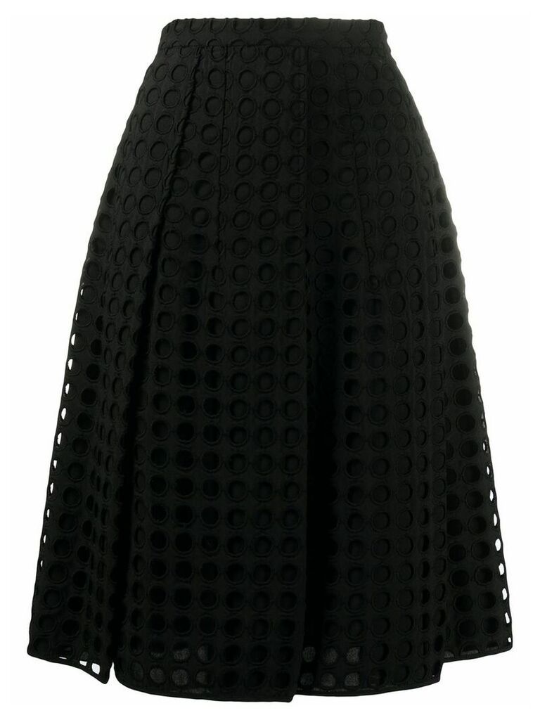 Nº21 A-line mesh skirt - Black