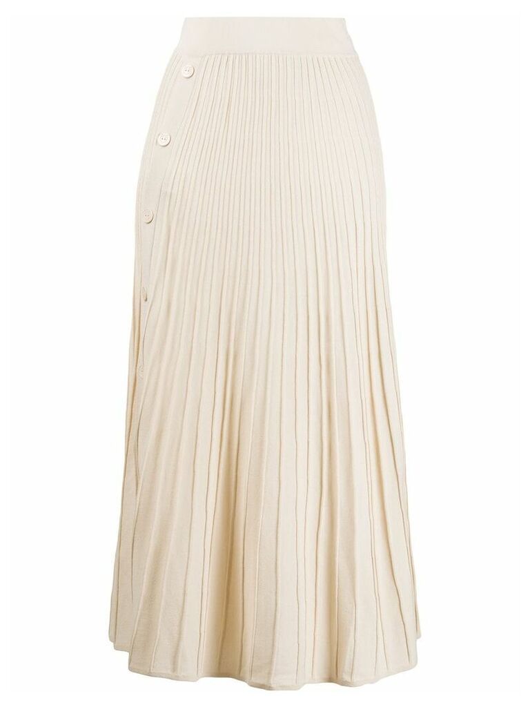 Pinko knitted pleated skirt - Neutrals