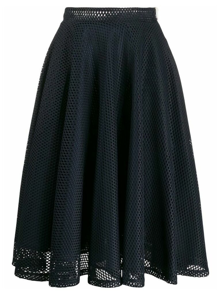 Thom Browne high-waisted mesh skirt - Blue