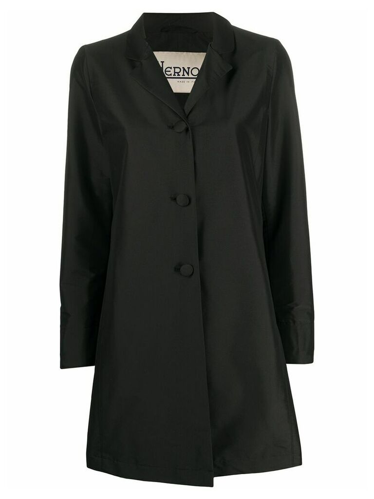 Herno single breasted raincoat - Black