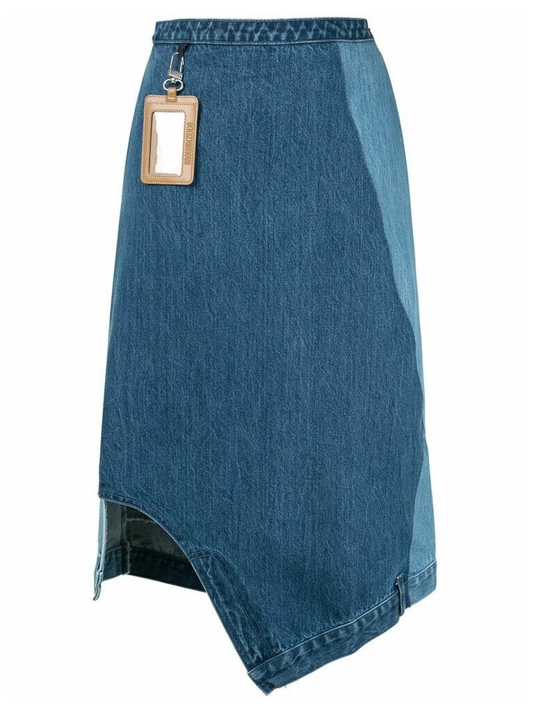 Ground Zero deconstructed denim skirt - Blue