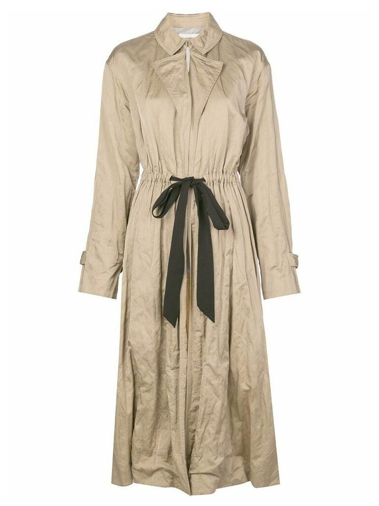 Jason Wu Collection gathered waist trench coat - Neutrals