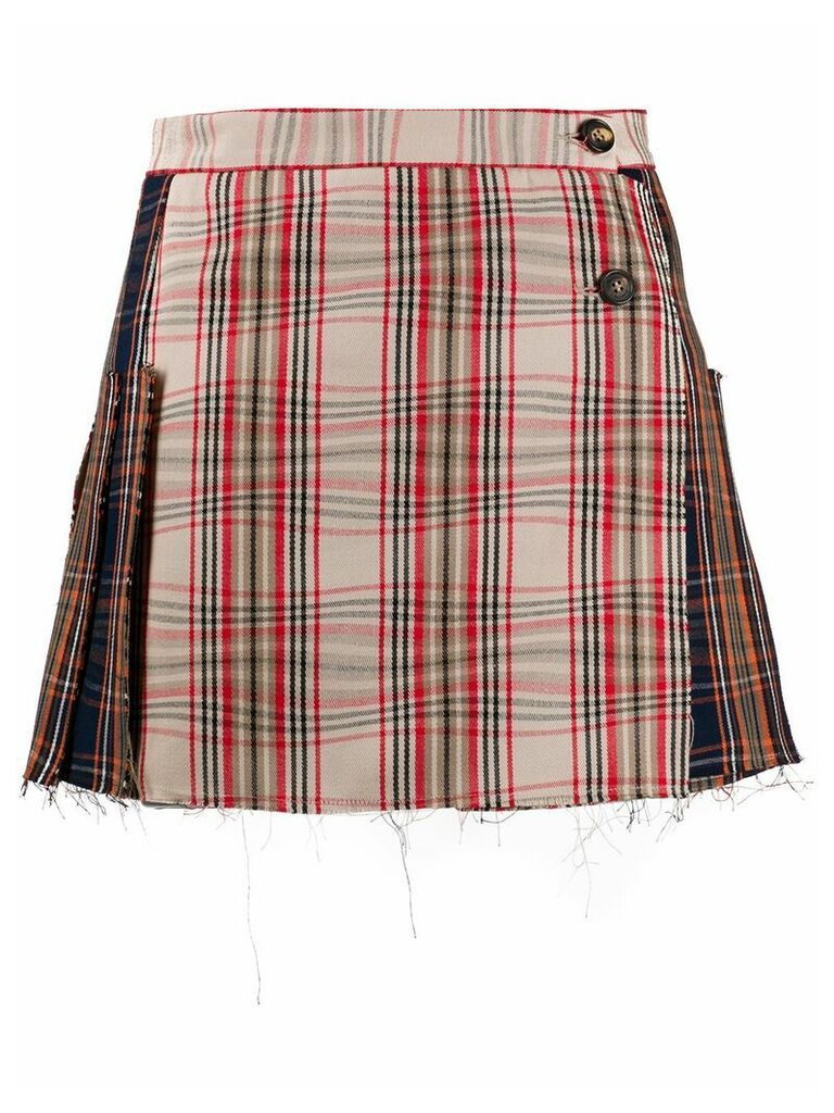 Vivienne Westwood tartan pattern skirt - Blue