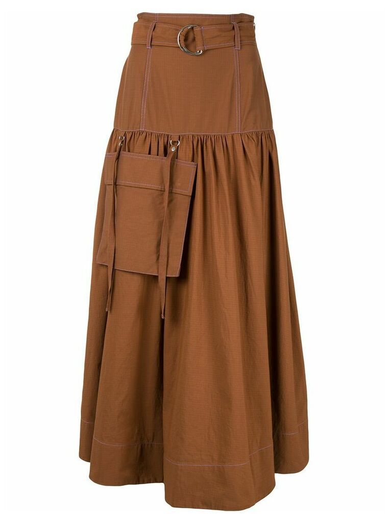 G.V.G.V. high-waisted utility skirt - Brown