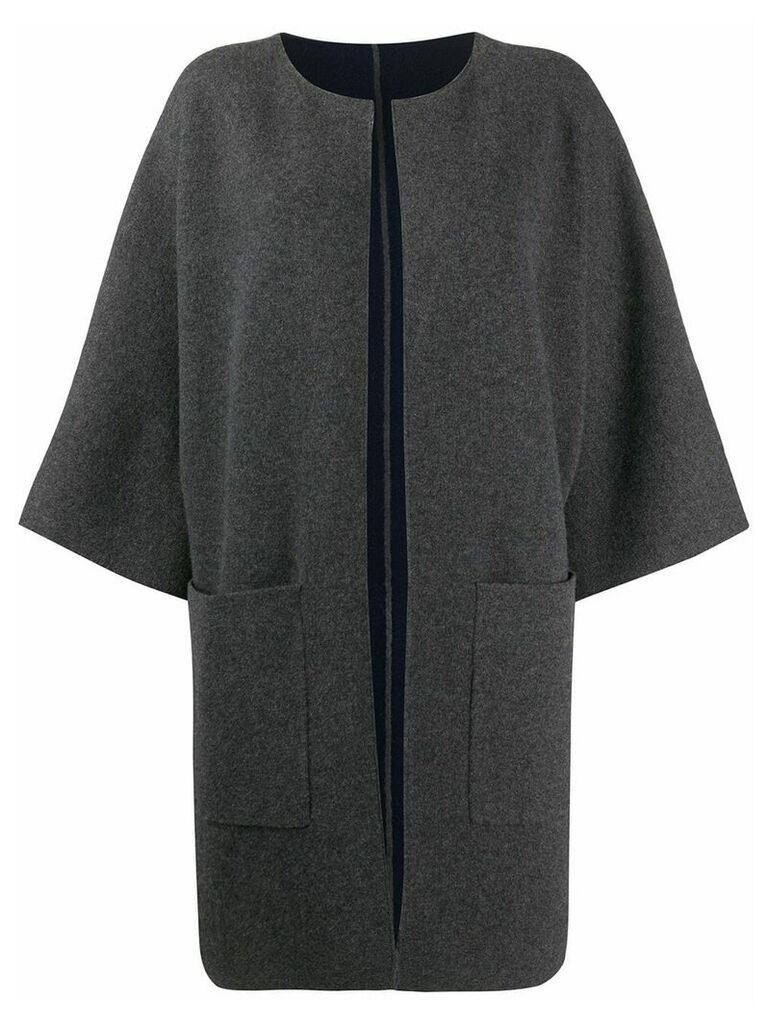 Liska open front cardi-coat - Grey