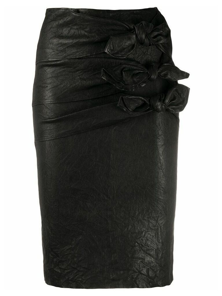 Zadig & Voltaire leather pencil skirt - Black