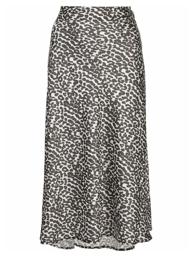 Apparis Zui high waisted leopard print skirt - Green
