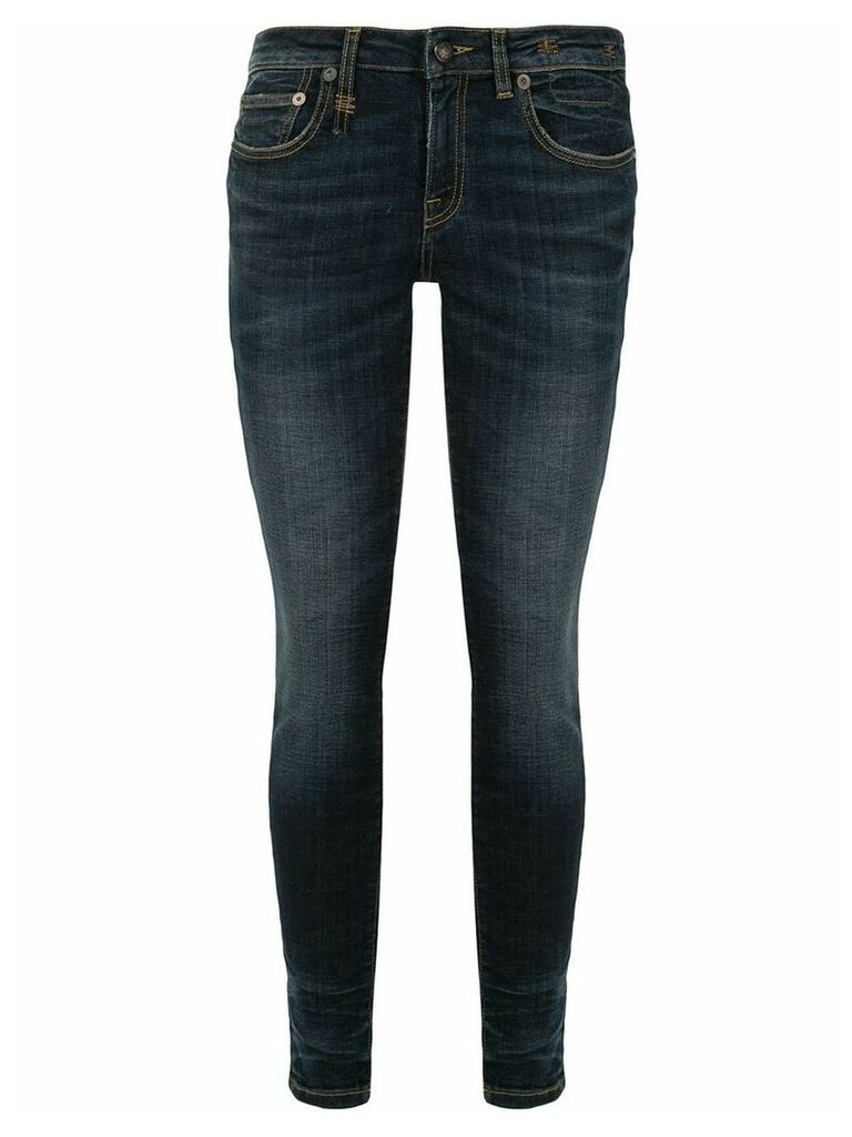 R13 low rise skinny jeans - Blue