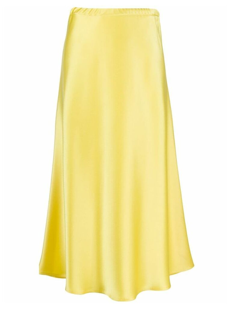 Escada bias-cut midi skirt - Yellow