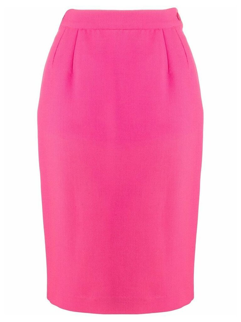 Yves Saint Laurent Pre-Owned high-rise pencil skirt - PINK