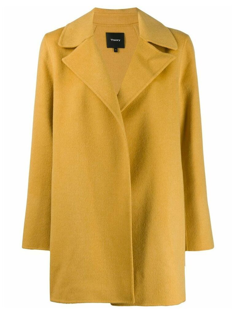 Theory single breasted short coat - Yellow