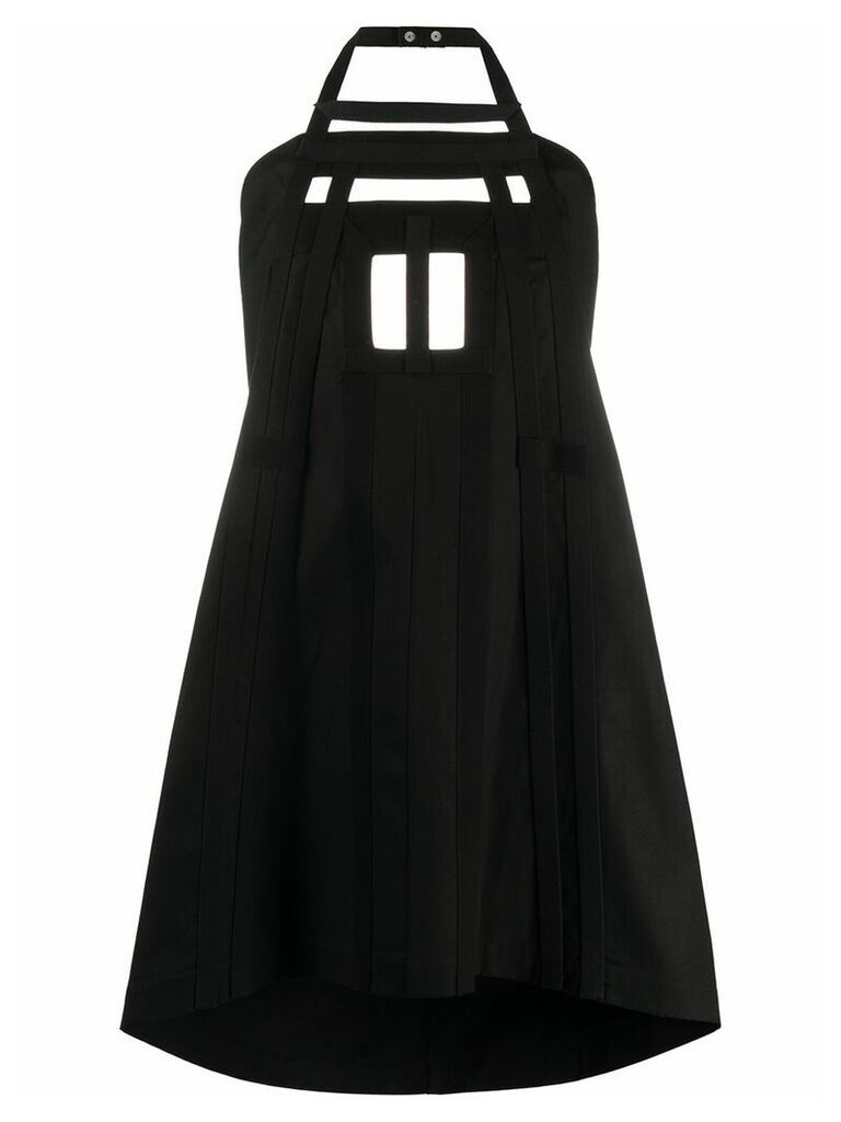 Rick Owens halterneck apron dress - Black