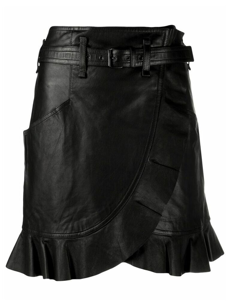Isabel Marant Étoile Qing wrap-style skirt - Black