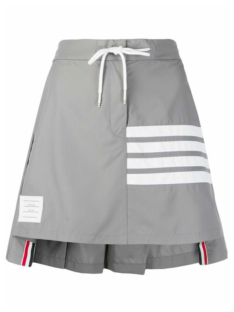 Thom Browne 4-Bar stripe mini skirt - Grey