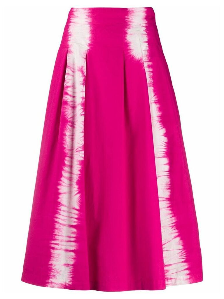 MSGM tie-dye A-line skirt - PINK