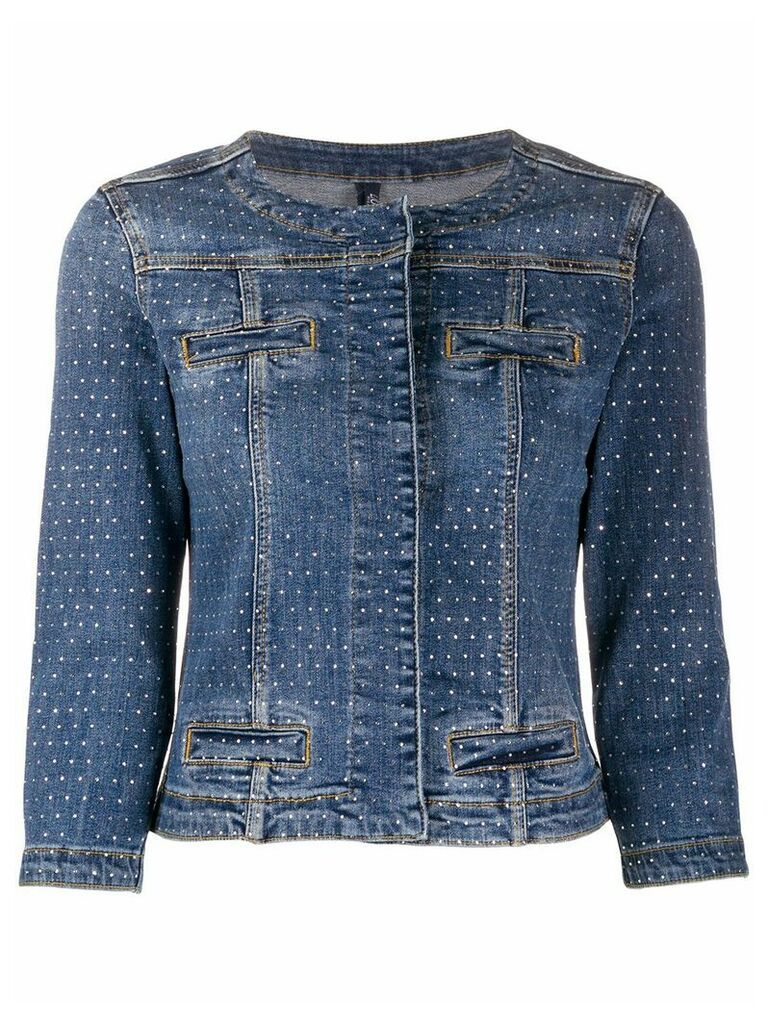 LIU JO embellished denim jacket - Blue