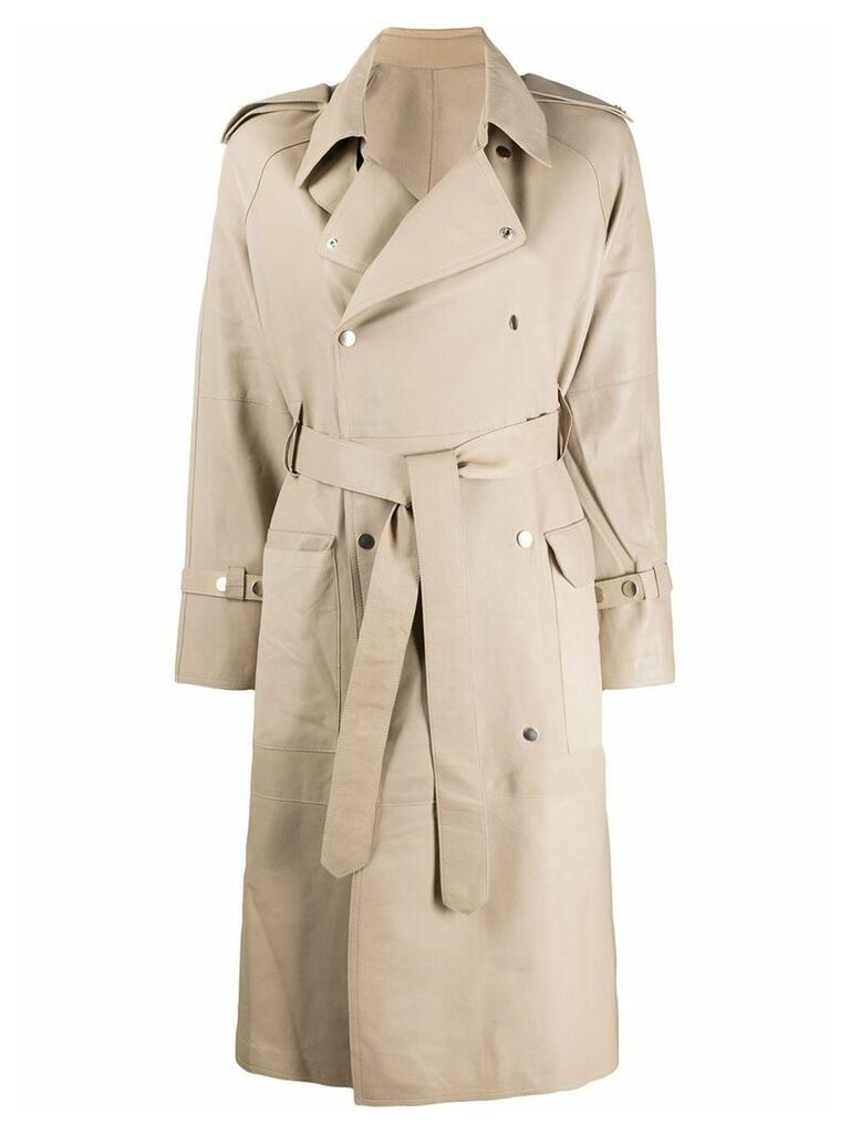 S.W.O.R.D 6.6.44 double-breasted trench coat - Neutrals