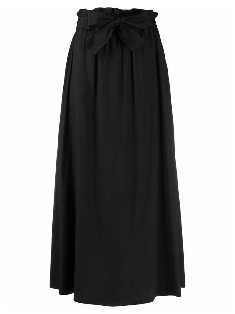 P.A.R.O.S.H. belted midi skirt - Black
