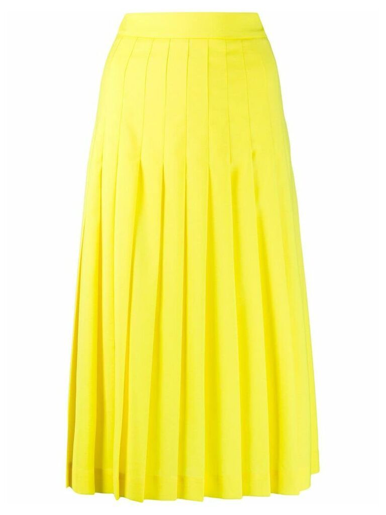 MSGM pleated skirt - Yellow