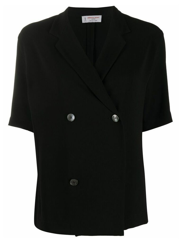 Alberto Biani fitted double-breasted blazer - Black