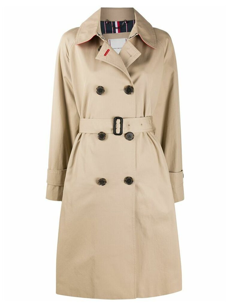 Tommy Hilfiger belted trench coat - Neutrals