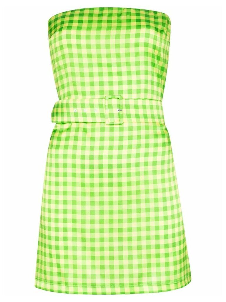 Bernadette Carrie gingham mini dress - Green