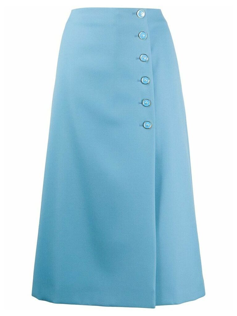 Marc Jacobs high-waisted midi skirt - Blue