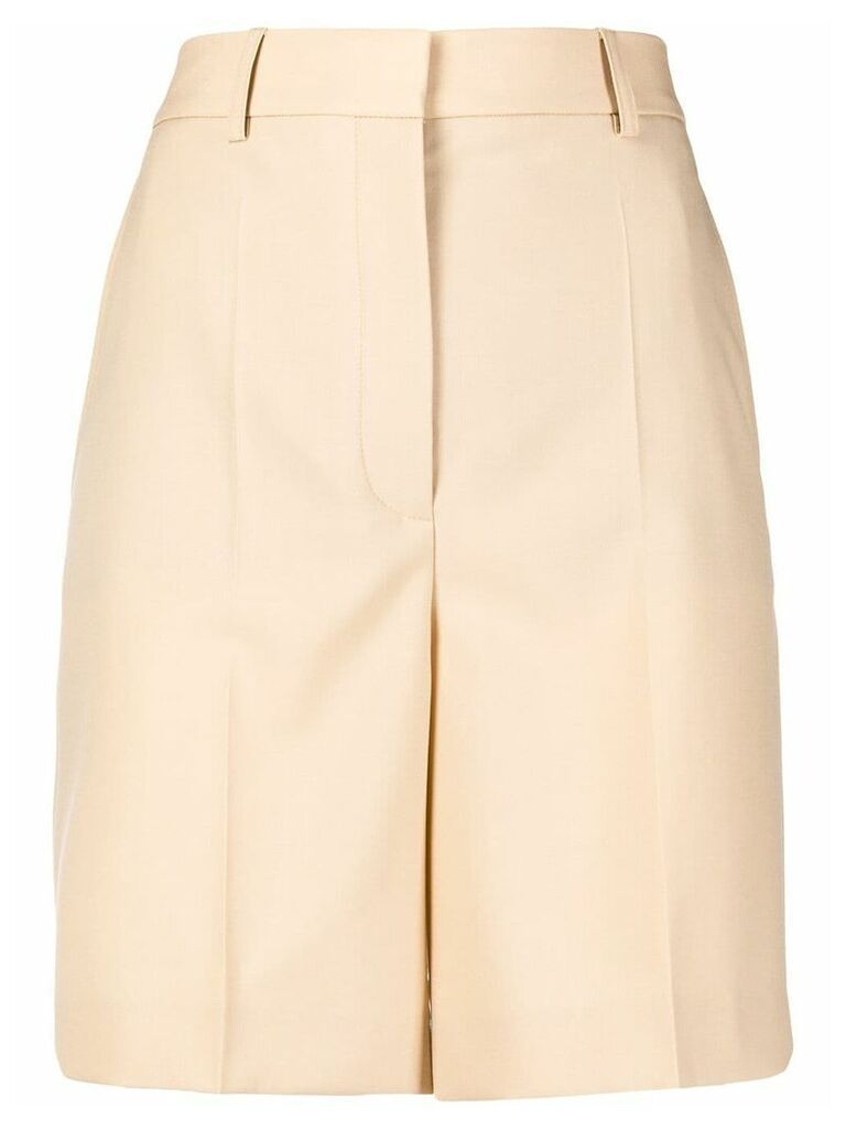 Stella McCartney high-waisted tailored shorts - Neutrals