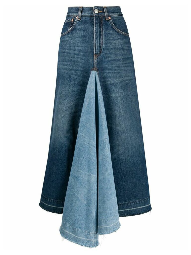 Givenchy layered denim skirt - Blue