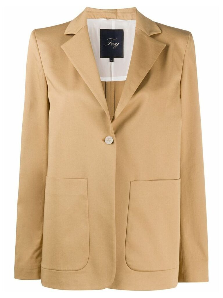 Fay single-breasted tailored blazer - Neutrals