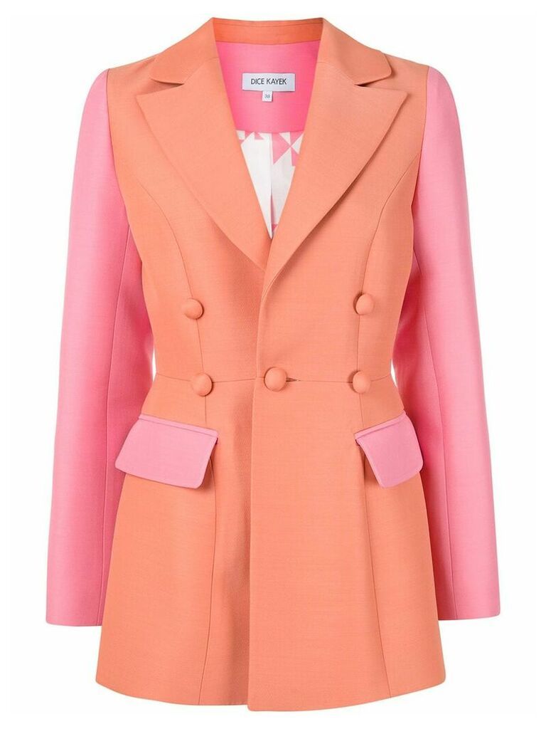 Dice Kayek two tone fitted blazer - PINK