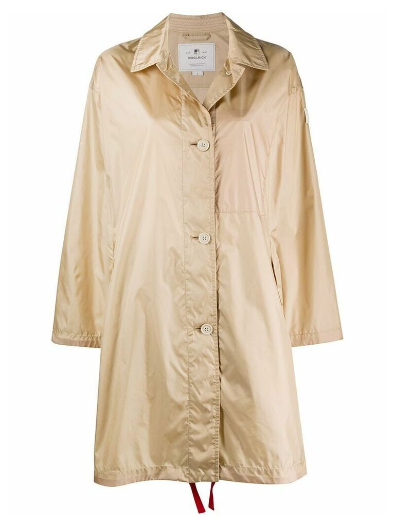 Woolrich single-breasted trench coat - Neutrals