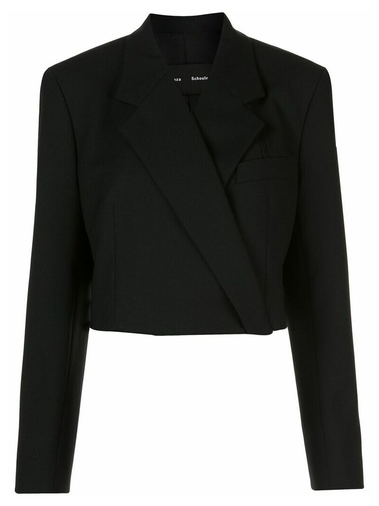 Proenza Schouler button-front cropped blazer - Black
