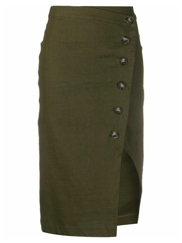 Pinko side slit skirt - Green