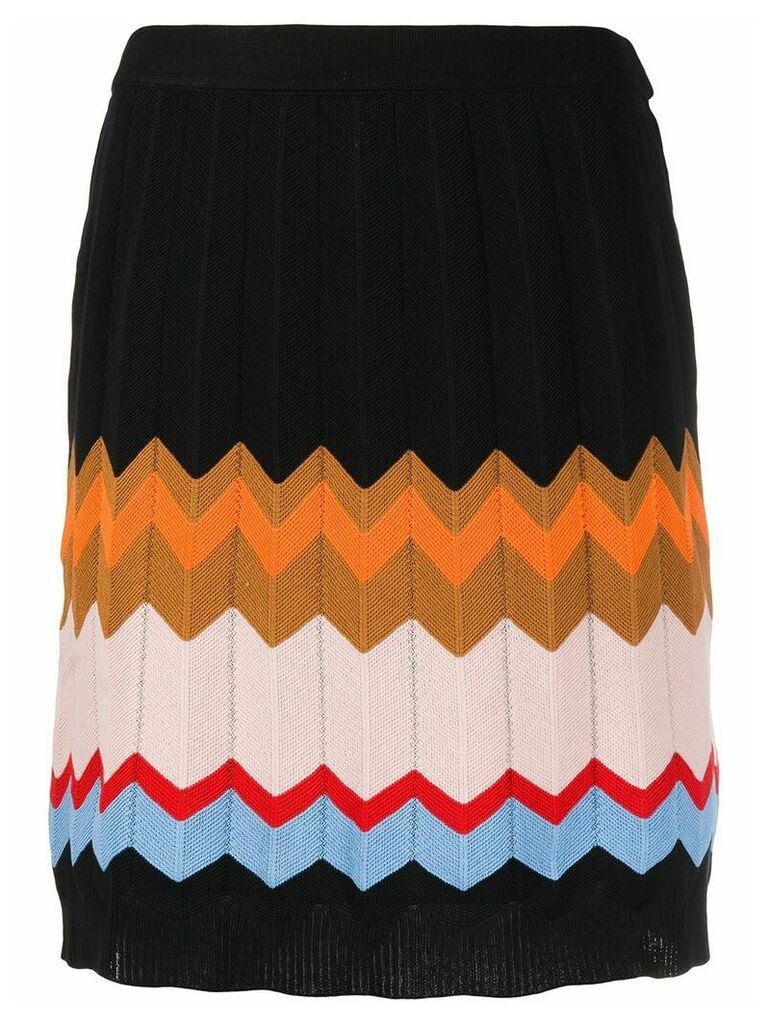 M Missoni chevron-knit skirt - Black