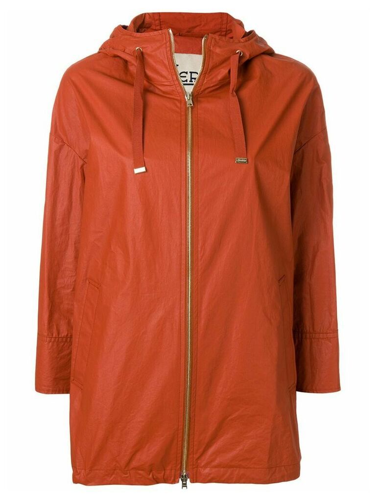 Herno hooded parka coat - Red