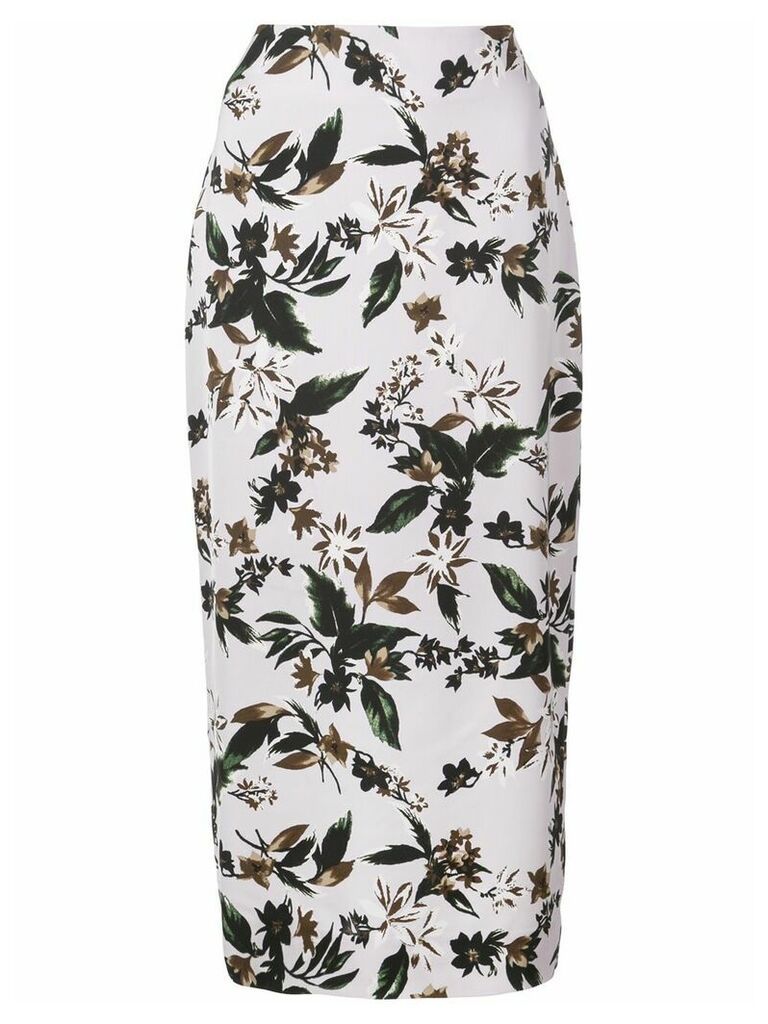 DVF Diane von Furstenberg floral-print skirt - PURPLE
